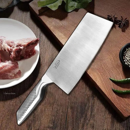 "Couteau de Chef Japonais en Acier 3Cr13 - Cuisson Professionnelle, Tranchage de Viande et Poisson"